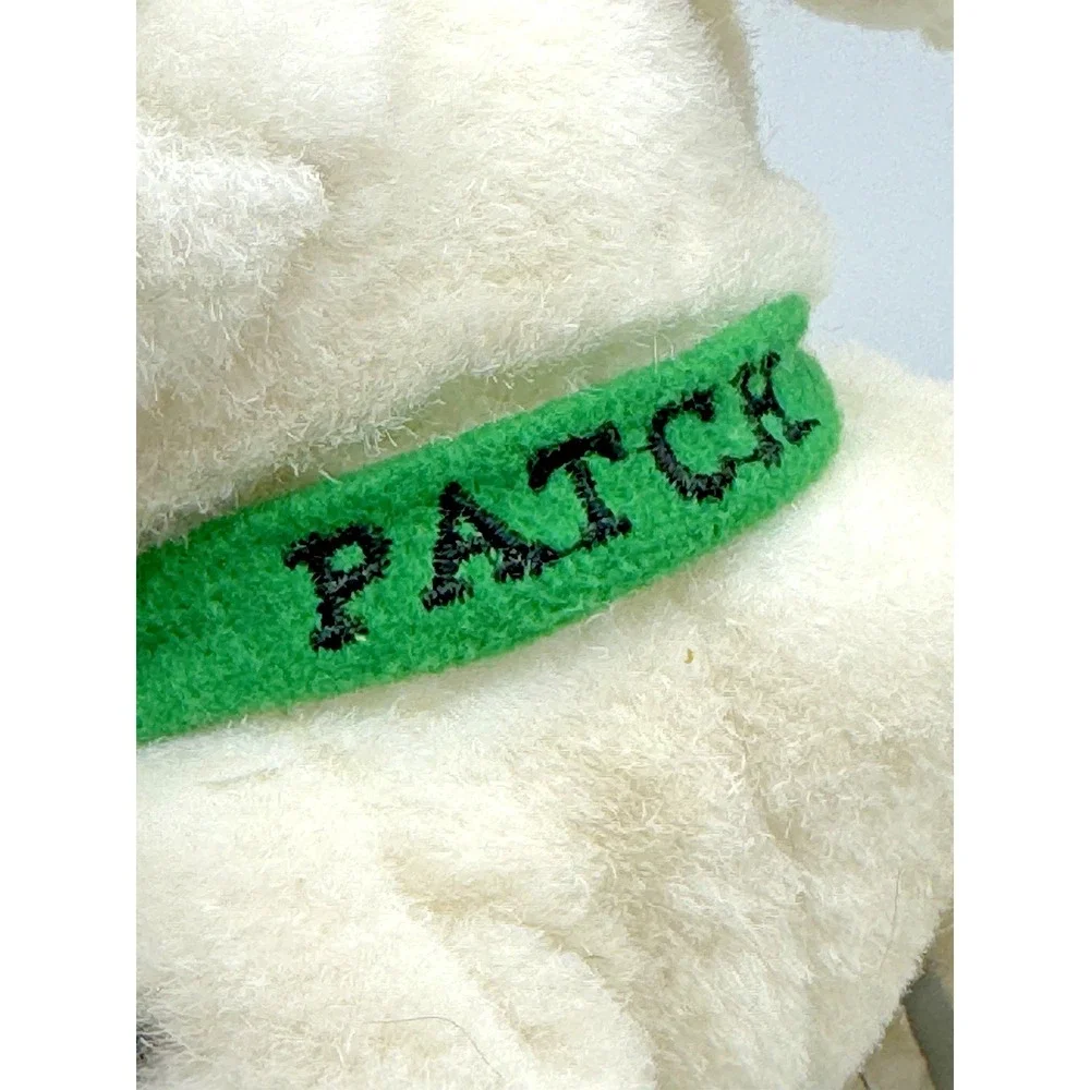 Disney Store 101 Dalmatians Patch Plush Dog Green Collar Stuffed Animal‎ 6 inch